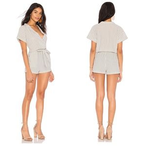 100% Cotton Heartloom Claire Romper in Powder